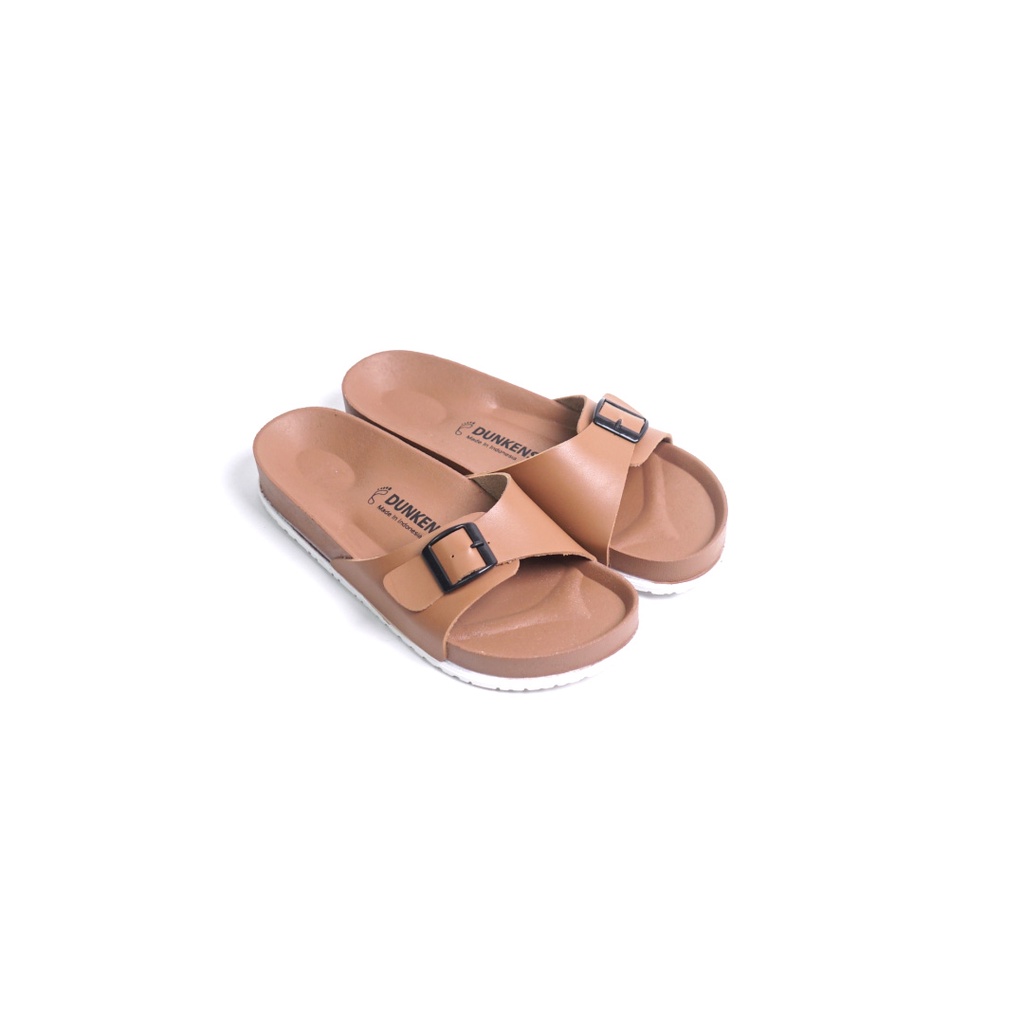 Adarastore - Dunkenstock AX Sandal Casual Wanita Sendal Slop Cewek Model Birken Dua Strap