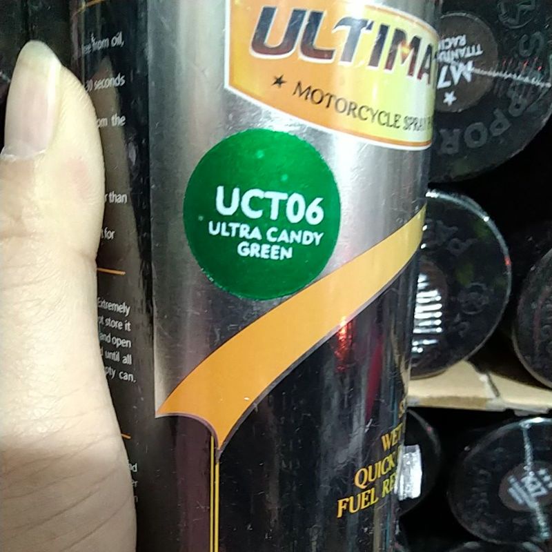 cat spray pilok pilox cat semprot sapporo ultimate saporo UCT06 ultra candy green candytone hijau bening hijau 400ml