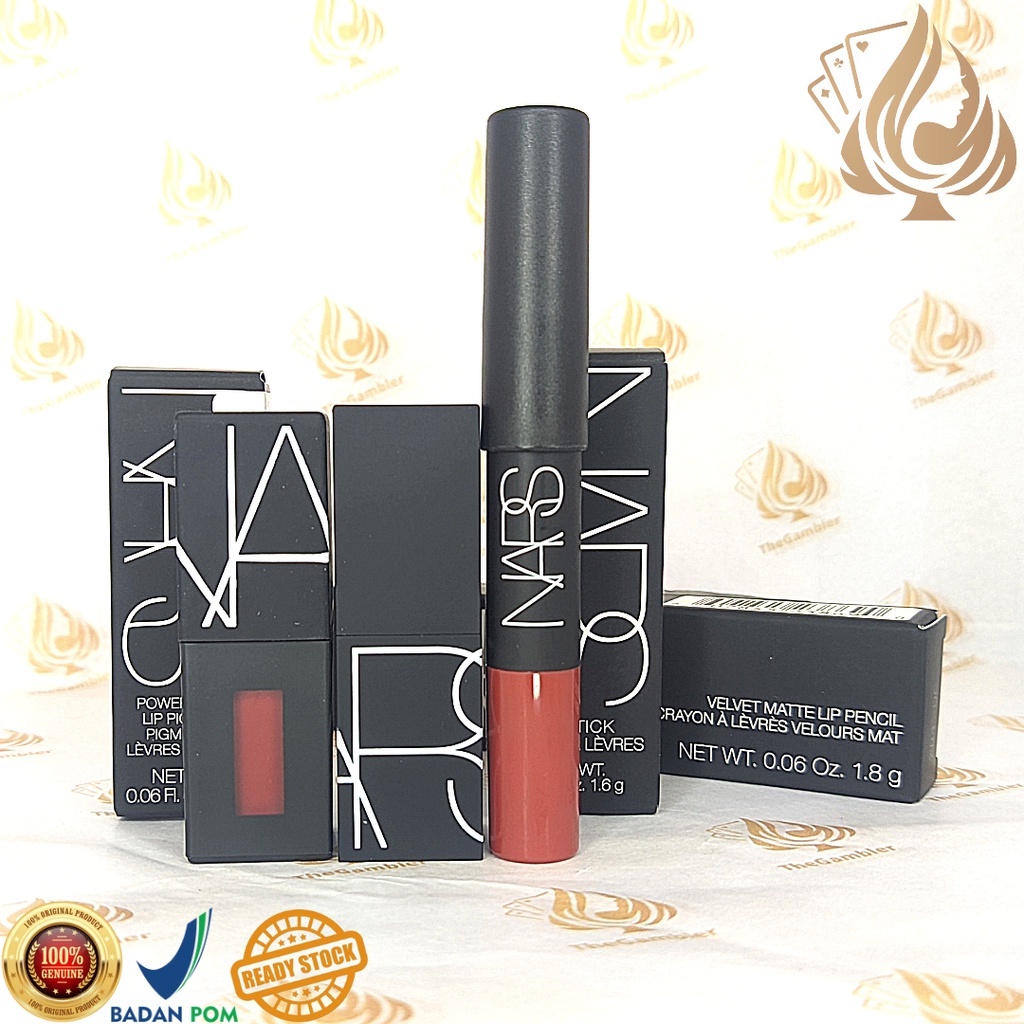 BPOM Nars Lipstick Lipstik (Rouge A Levres/Lip Pigment/Velvet Matte Lip Pencil) Original Mini Travel
