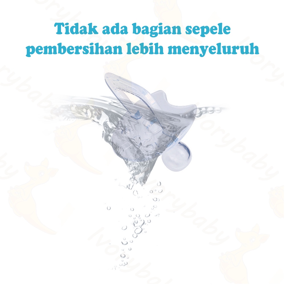 Ivorybaby Dot bayi bulat/datar silikon Empeng bayi Kompeng bayi BPA free Baby pacifier