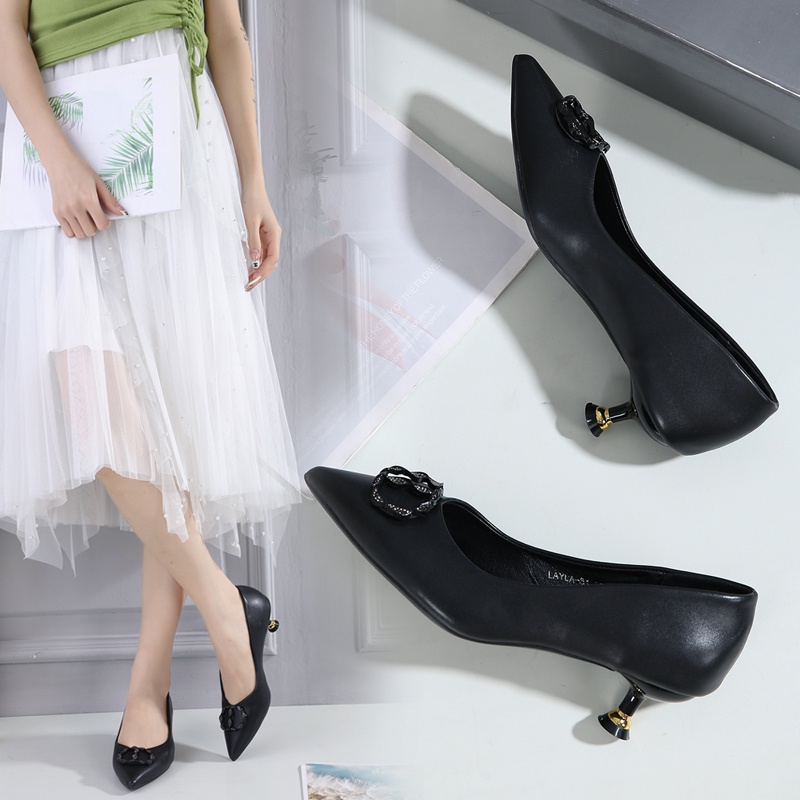 JISO RYONA LAYLA-51 Sepatu Kerja Wanita Heels 5cm Import