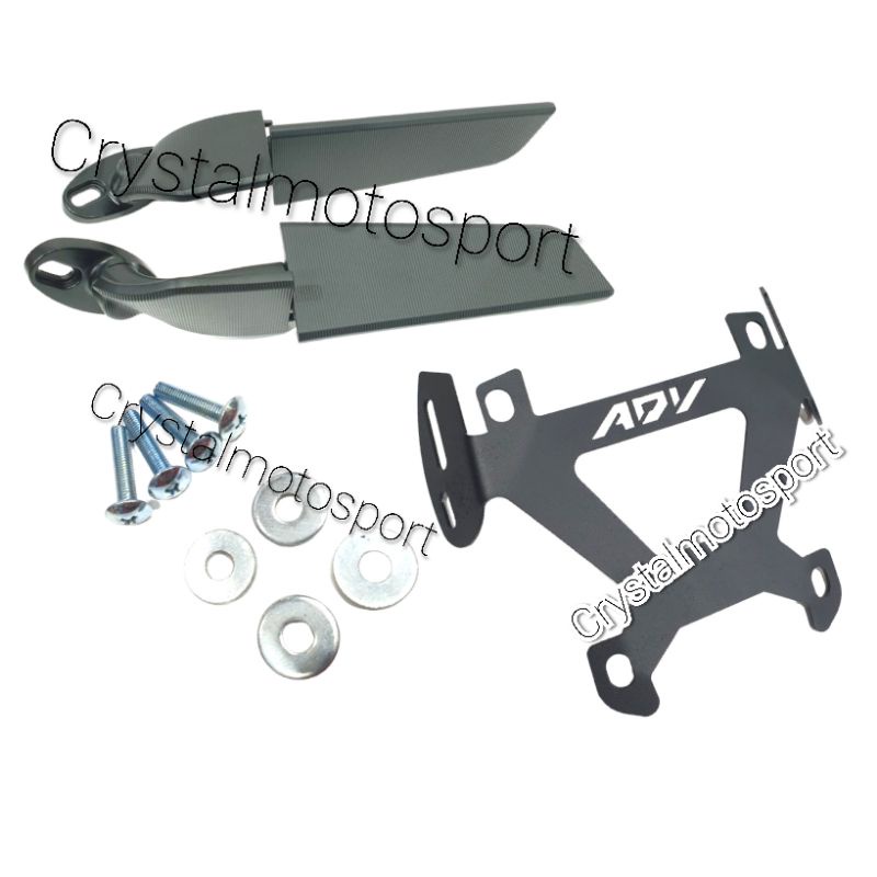 spion winglet adv160 breket plus spion adv spion stealth adv160