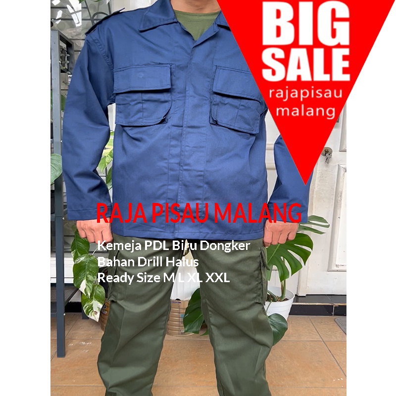 Seragam kemeja Baju PDL biru dongker
