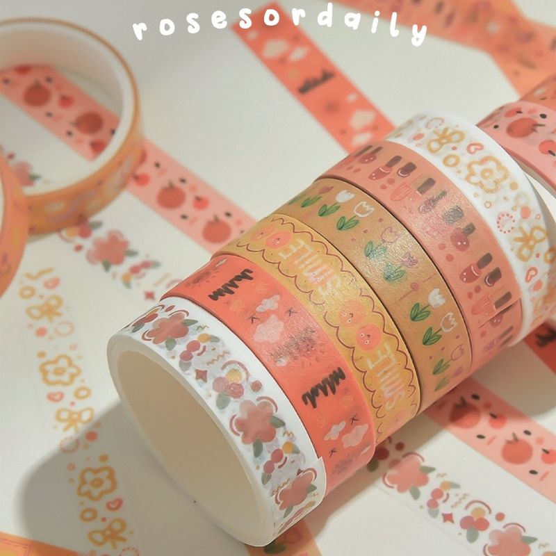 

5 ROLL/SET SELOTIP/WASHI TAPES MOTIF POLKADOT