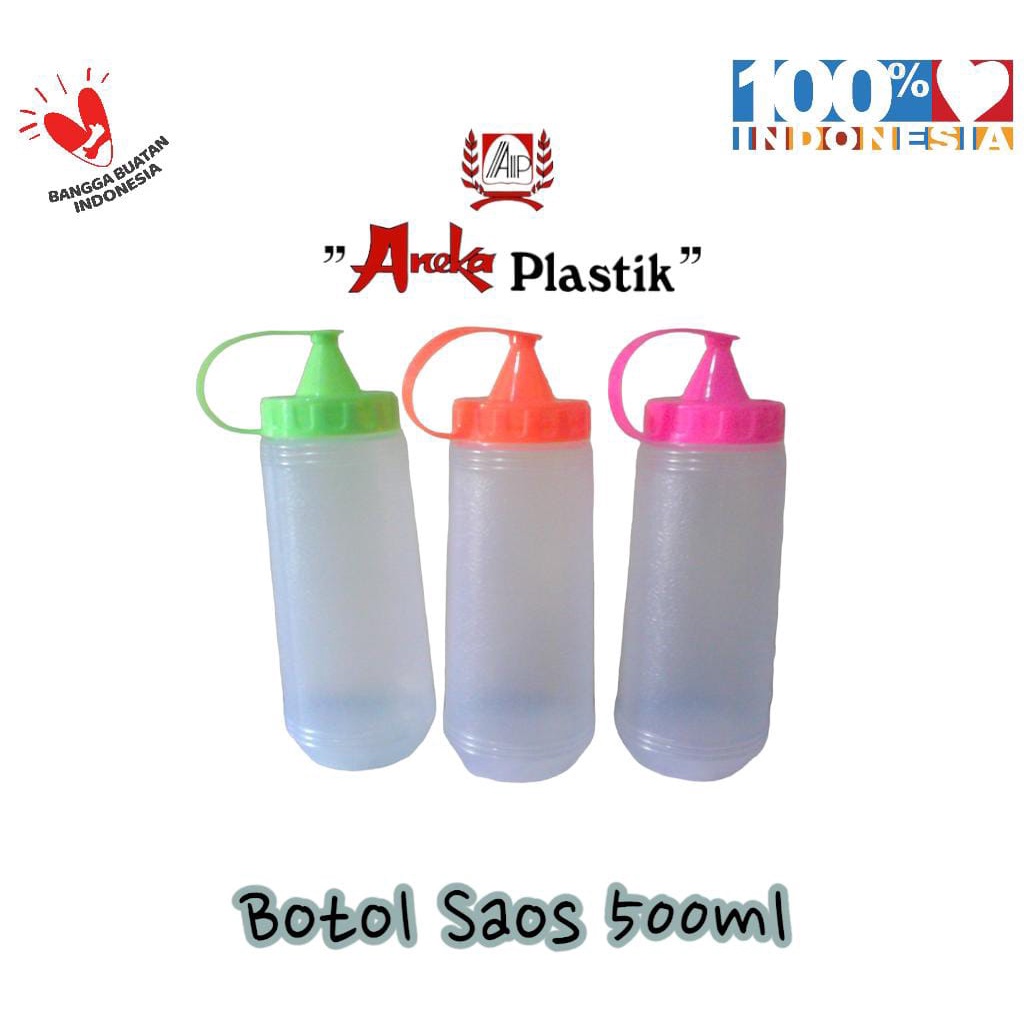 Botol Kecap 500 ML / Mayonais / Mayones Botol Besar / Saos Sambal Pedas / 500ml / Botol Kecap Manis