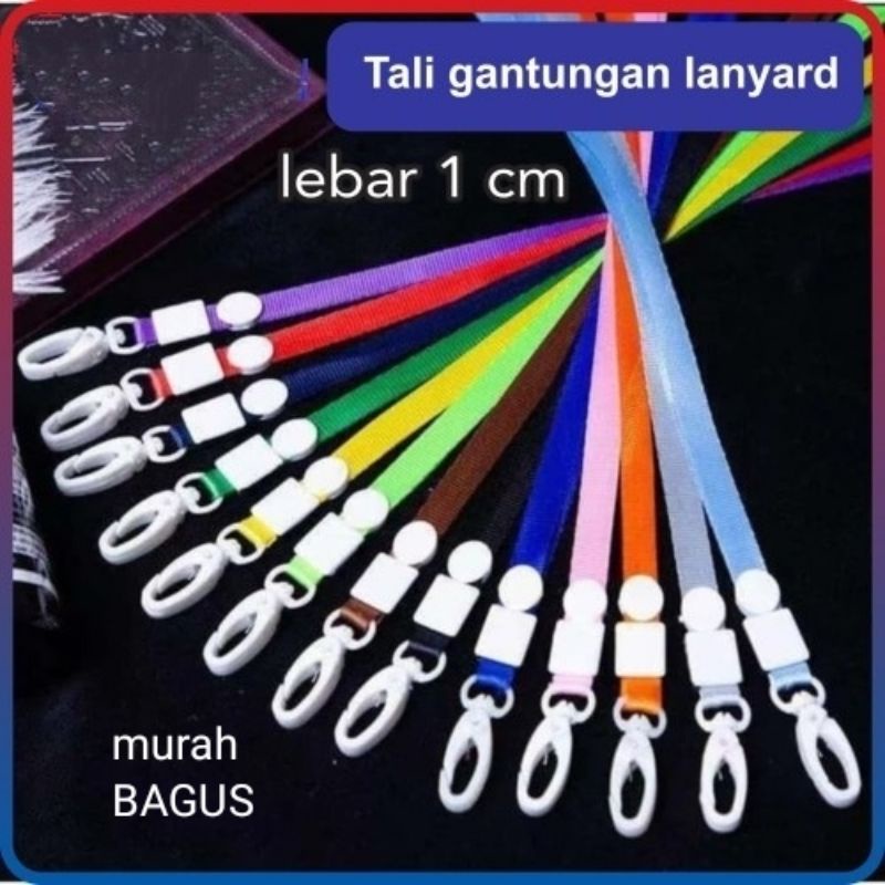 

Tali ID Card Plastik Gantungan Kartu Pengenal Identitas Tali Lanyard Card Holder Name Tag