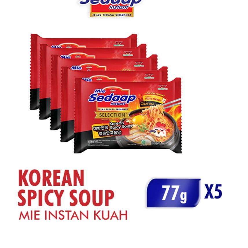

ゟ Mie Sedaap Korean Spicy Soup 77 gr x 5 ㄻ