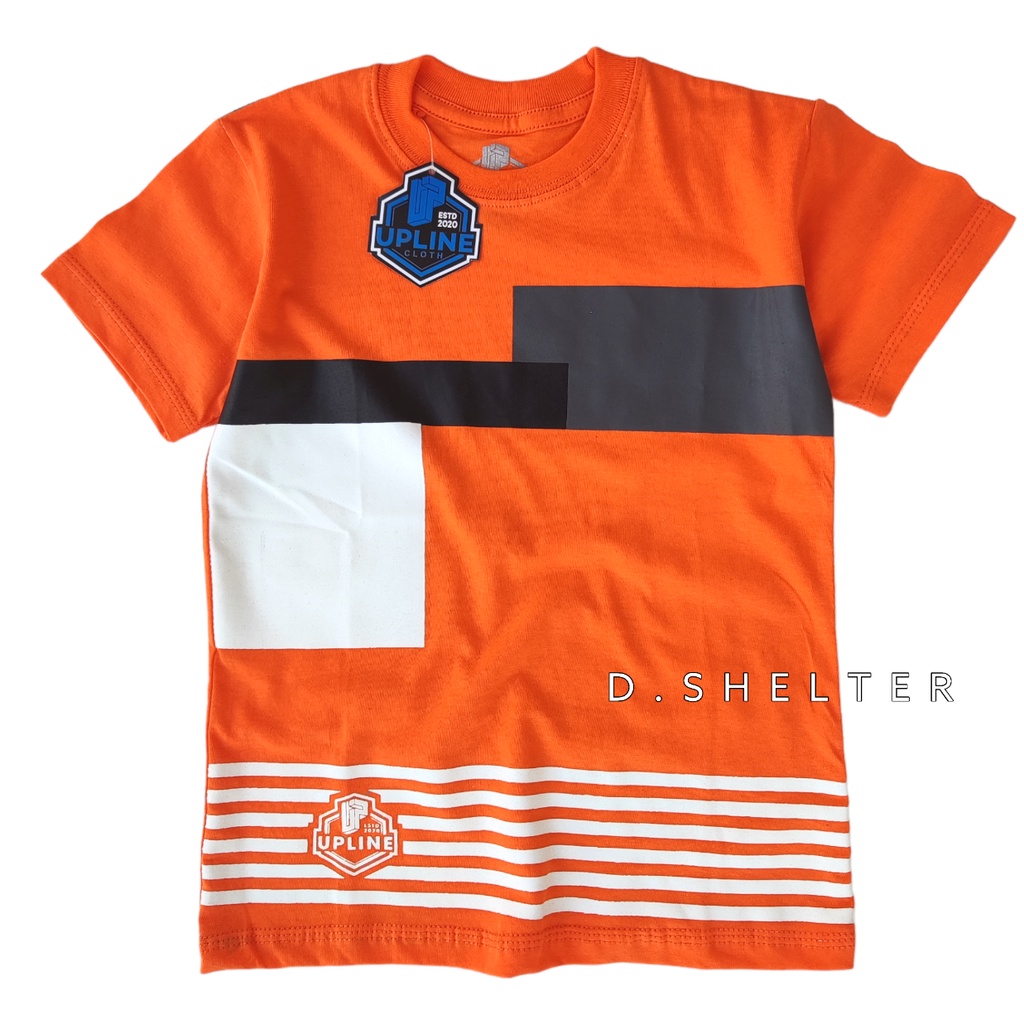 KAOS ANAK ORANGE GRS-09 / KAOS ANAK LAKI LAKI / KAOS ANAK PEREMPUAN / D.SHELTER