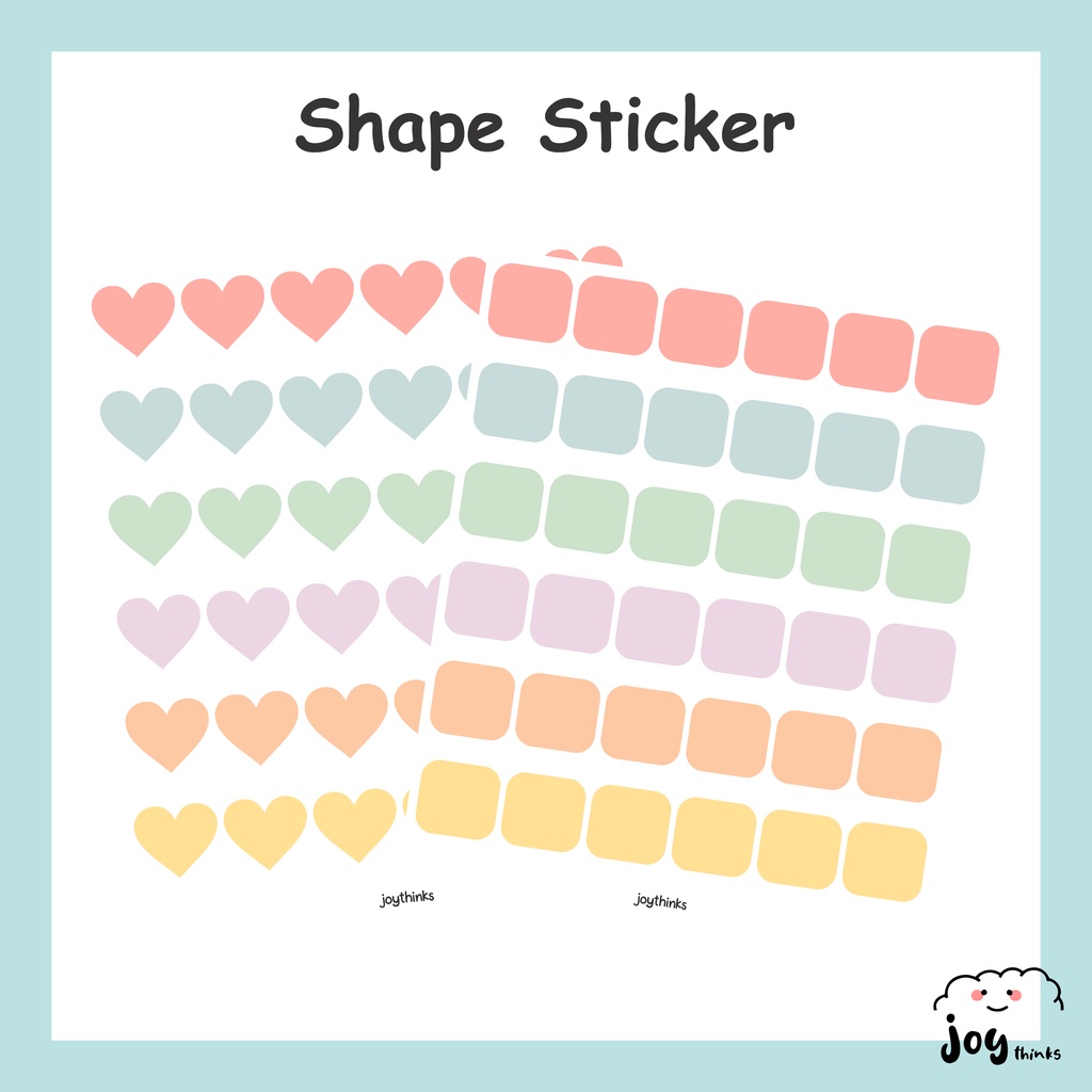 

SHAPE STICKER - STIKER BENTUK / POLA POLOS