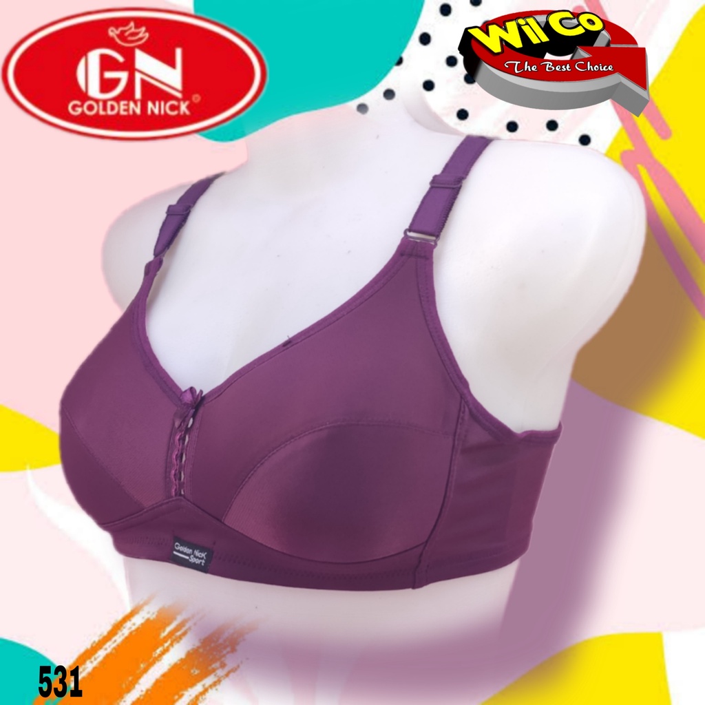 K531 - BRA/BH SPORT WANITA GOLDEN NICK TANPA KAWAT DUA PENGAIT