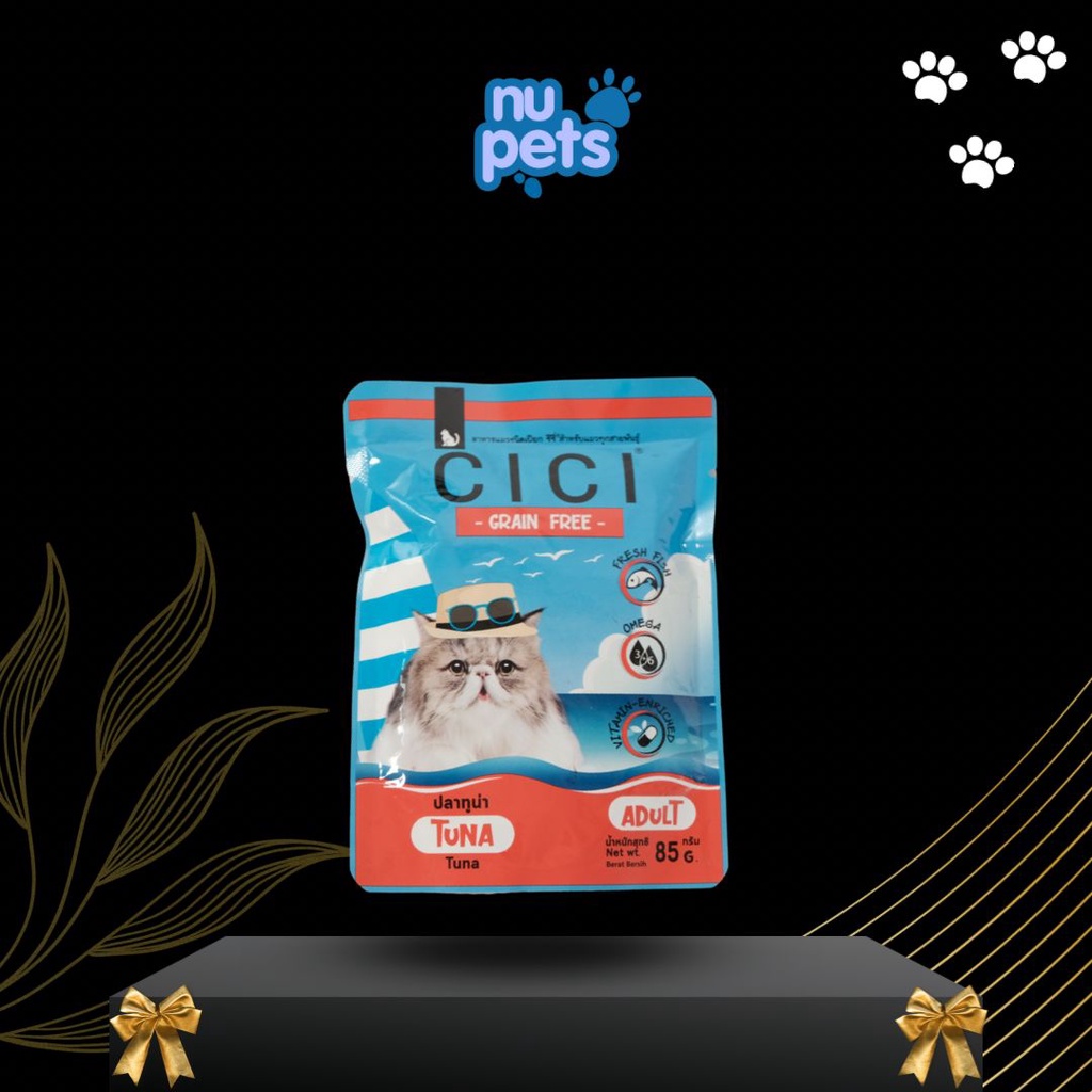 MAKANAN KUCING CICI POUCH ADULT 85 GR MAKANAN KUCING BASAH SACHET CICI CAT WET FOOD