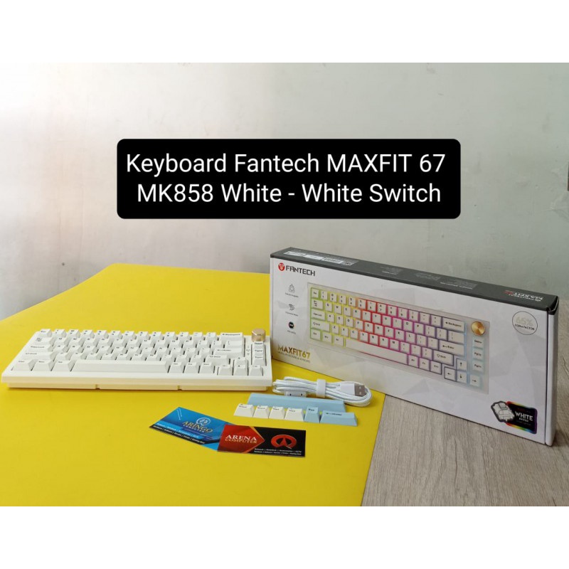 Keyboard Fantech MAXFIT 67 MK858 White - White Switch