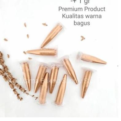 

SJ™ -+ 1 gr Edible PREMIUM Gold Luster Lustre Duster Dust Gold Powder Bubuk Emas -+ 1 gr Barang Terlaris