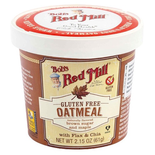 

Bob's Red Mill Gluten Free Oatmeal Brown Sugar & Maple Cup 61 gr
