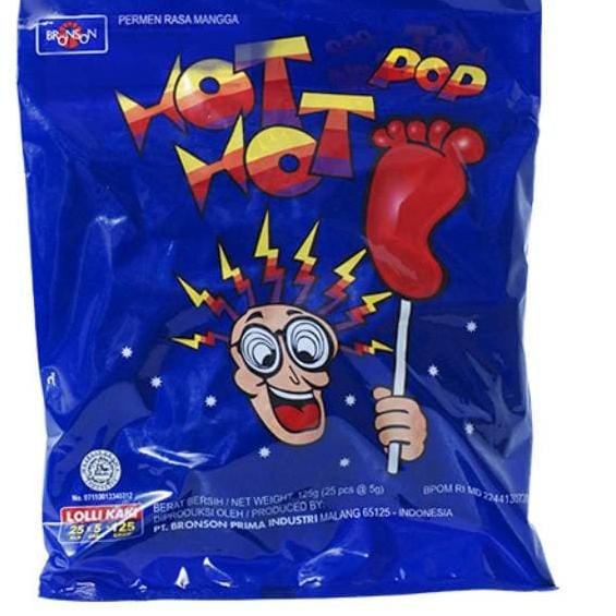 

↙ PERMEN JADUL HOT HOT POP 1 PACK ISI 25 PCS / PERMEN KAKI SNACK PERMEN HOTHOT ㊋