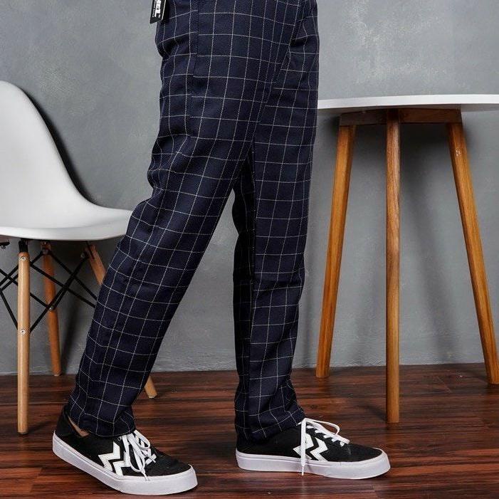 CELANA TARTAN PRIA PREMIUM CELANA CHINO TARTAN DICKIES CELANA KOTAK