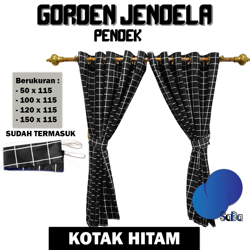 GT150 - GORDEN JENDELA MINIMALIS 10 RING FREE TALI EMBOSH DAN AESTHETIC