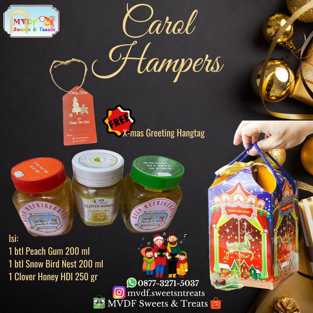 

Carol Christmas Hampers - Parcel Natal Jakarta Murah - Dessert Sehat
