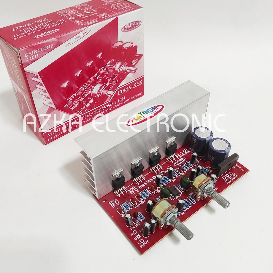 FREE ONGKIRKit Power Amplifier Speaker Aktif 2.1 Channel TDA2030 DMS 525|RA2