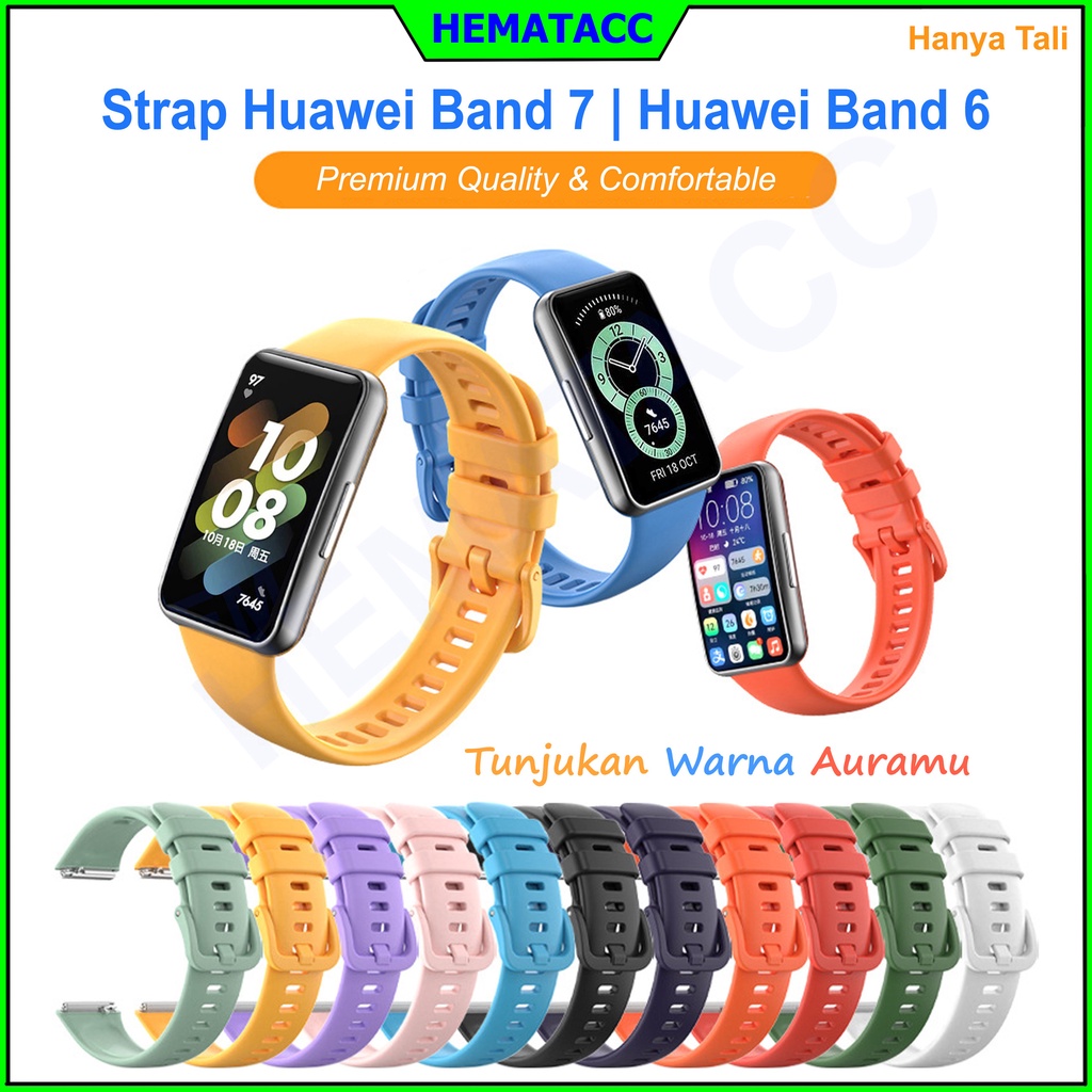 Strap Huawei Band 7 / Huawei Band 6 / Honor Band 6 Premium Lembut Hematacc