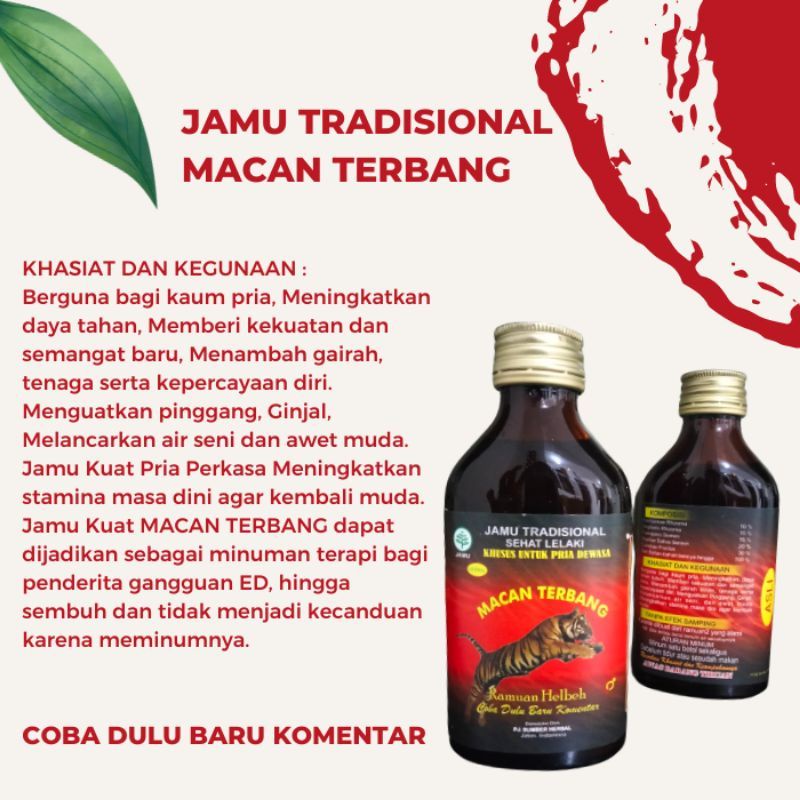 JAMU KUAT TRADISIONAL MACAN TERBANG