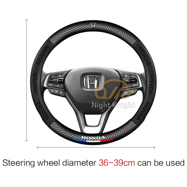 Untuk Volkswagen Carbon Fiber Steering Wheel Cover Untuk VW Polo Golf Vento Passat Tiguan GTI Touran