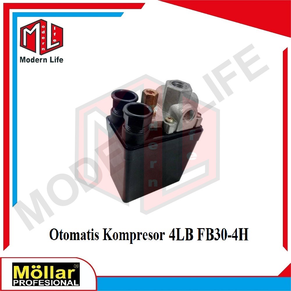 MOLLAR FB30-4H Otomatis Kompresor Pressure Switch 4 Lubang 1/4&quot;inch