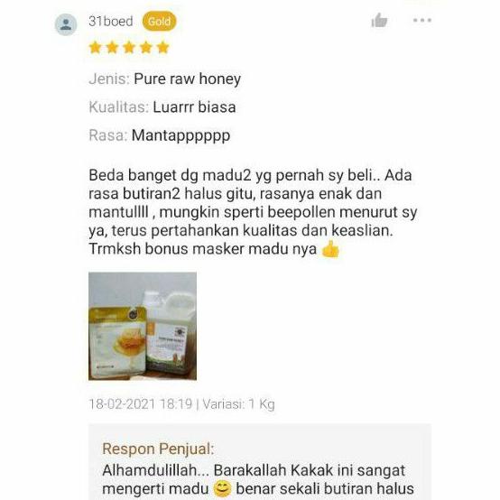 

Madu Erin Madu Murni Asli 1kg Mulltiflora. Standar SNI | Madu Erin ㊎