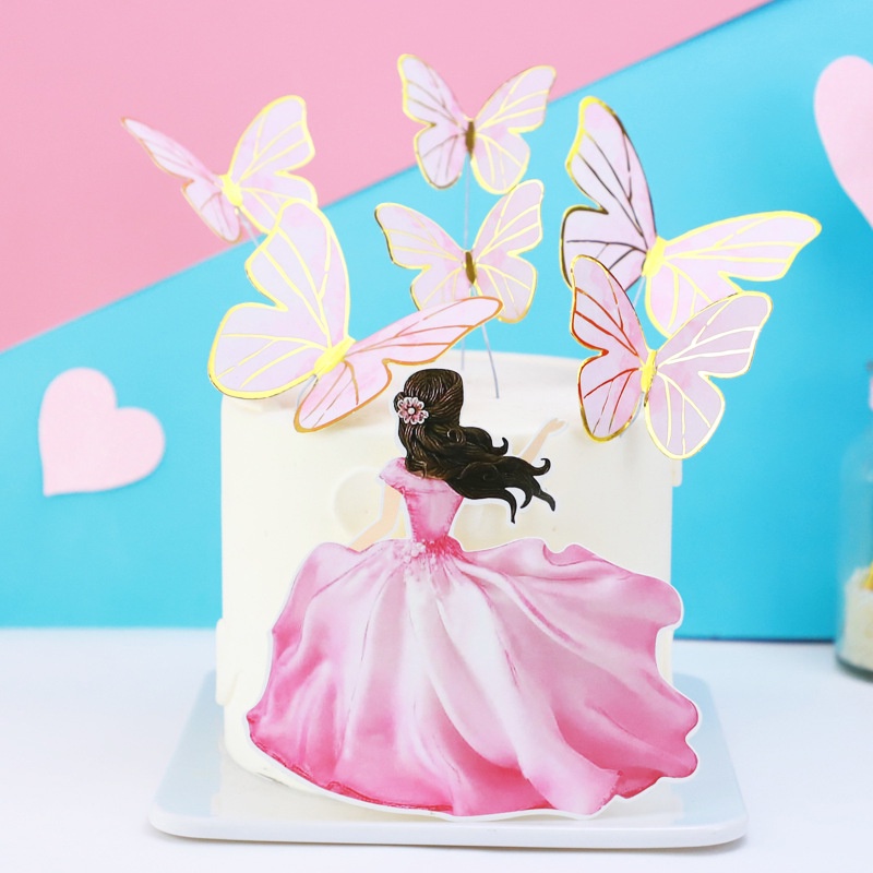 Cake Topper Birthday Cake Tusukan Hiasan Kue Perlengkapan Dekorasi Kue Ulang Tahun