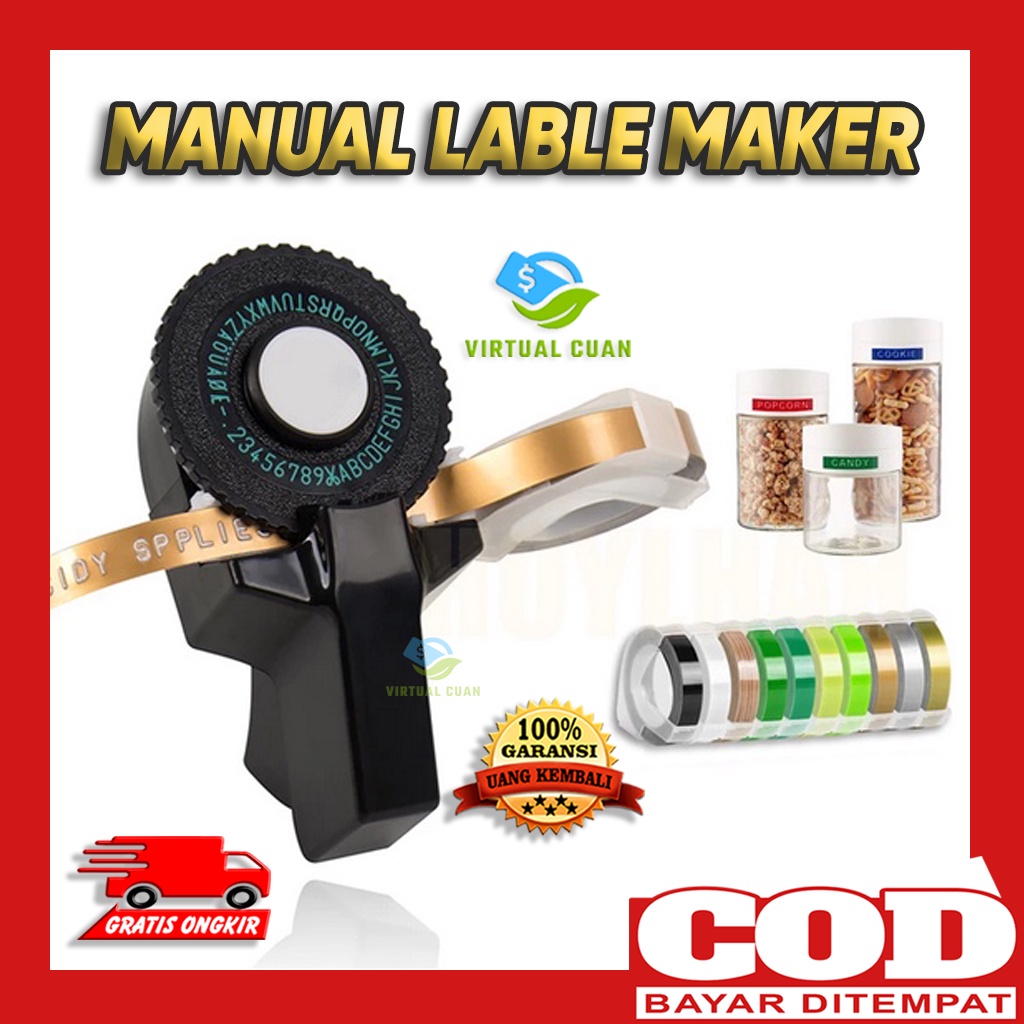 MOTEX dymo embossing label maker  / Mesin Printer Label Mini 3d Manual Diy / Printer DIY / Printer Serbaguna / Printer Mini 3d / Printer 3d