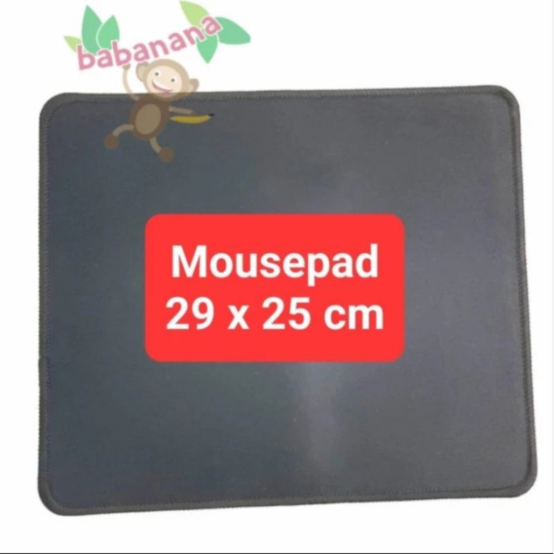 Mousepad 29x25cm kecil 290x250x1mm hitam mouse pad tatakan alas