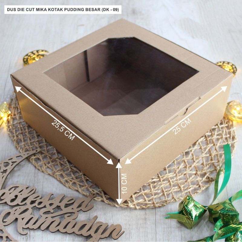 BOX KUE DAN PUDING SIZE 25.5X25X10 CM