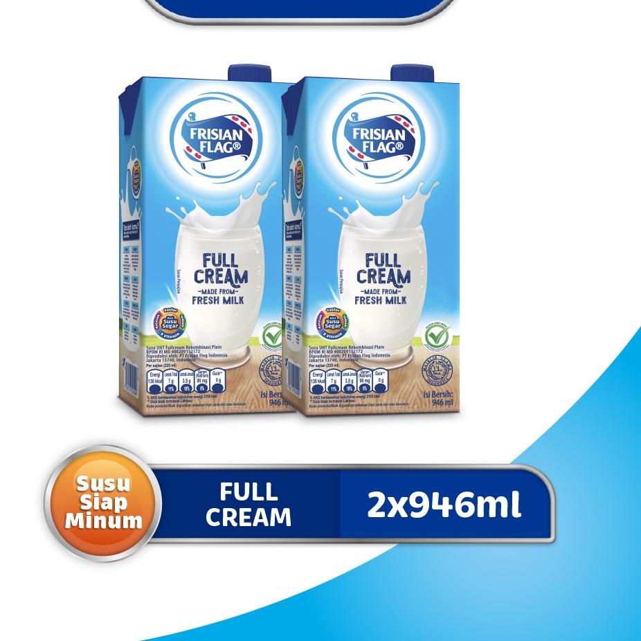 

ORIGINAL% Frisian Flag Susu UHT Full Cream 2 x 946 mL