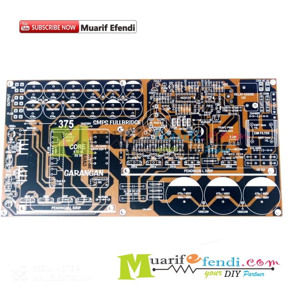 PCB SMPS FB  FULLBRIDGE OCP SOFTSTART 375