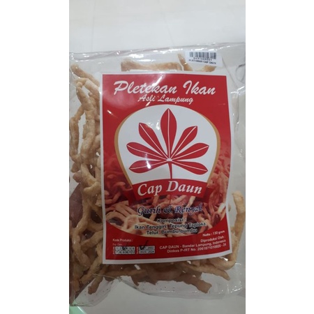 PLETEKAN PELETEKAN IKAN KHAS LAMPUNG CAP DAUN GURIH RENYAH KRIUK KREZZ CRISPY IKAN TENGGIRI TENGIRI ASLI FRESH ORI ORIGINAL KHAS BANDARLAMPUNG LAMPUNG Berat netto 150g