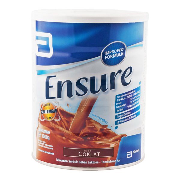 

Abbott Ensure Susu Bubuk Rasa Cokelat 900gr