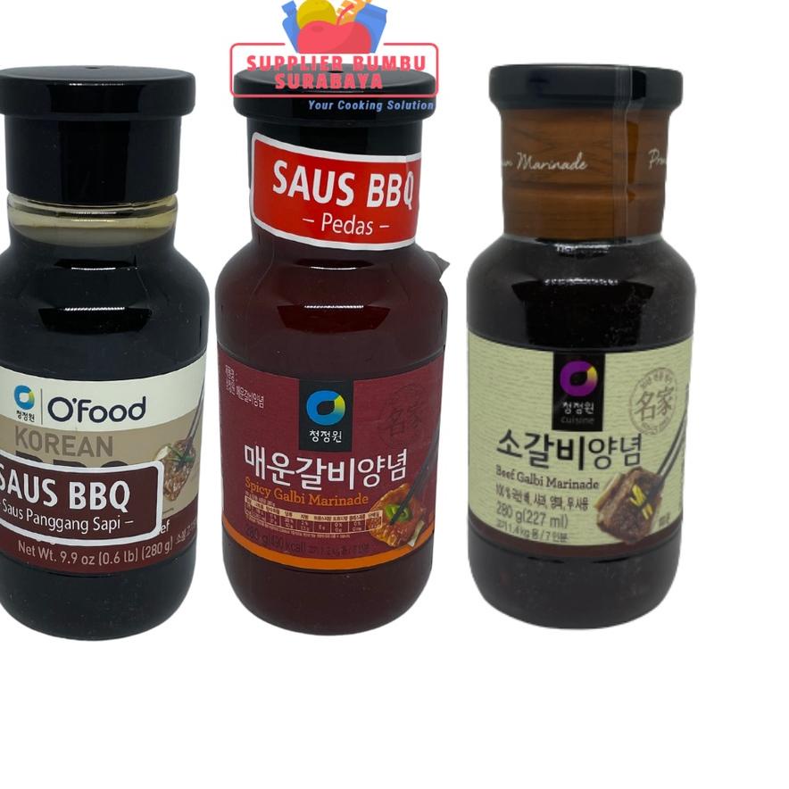 

Terbaru 12.12 Daesang Chung Jung One Korean Beef Bulgogi Galbi Spicy Marinade Sauce 280g !