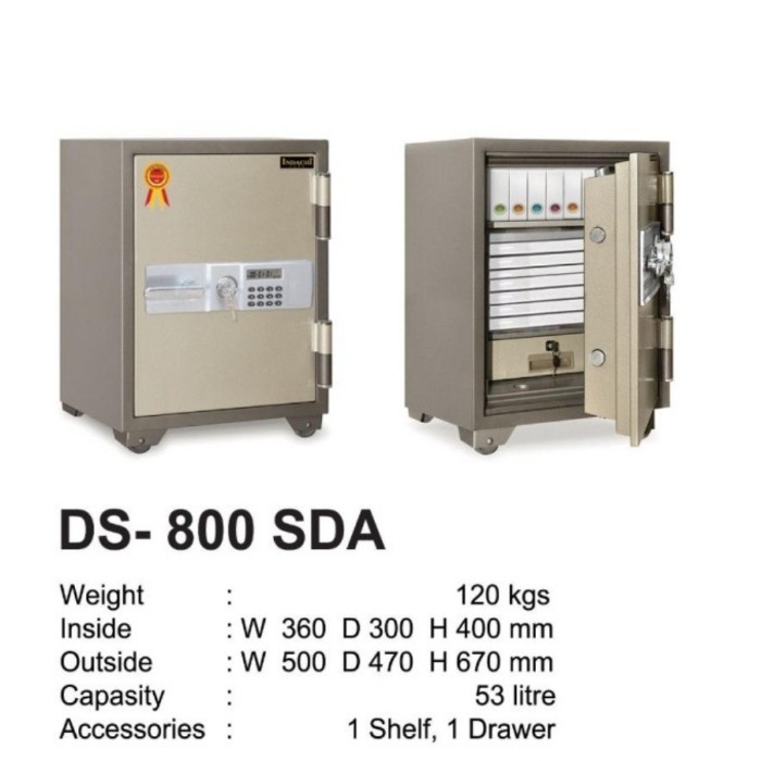 Brankas Brankas Digital Indachi Ds-800 Sda Free Ongkir Wilayah Jatadebek