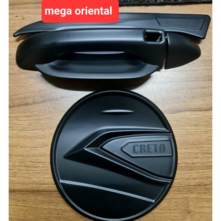 Paket Cover handle + outer mangkok pintu + Tank cover black Hyundai Creta