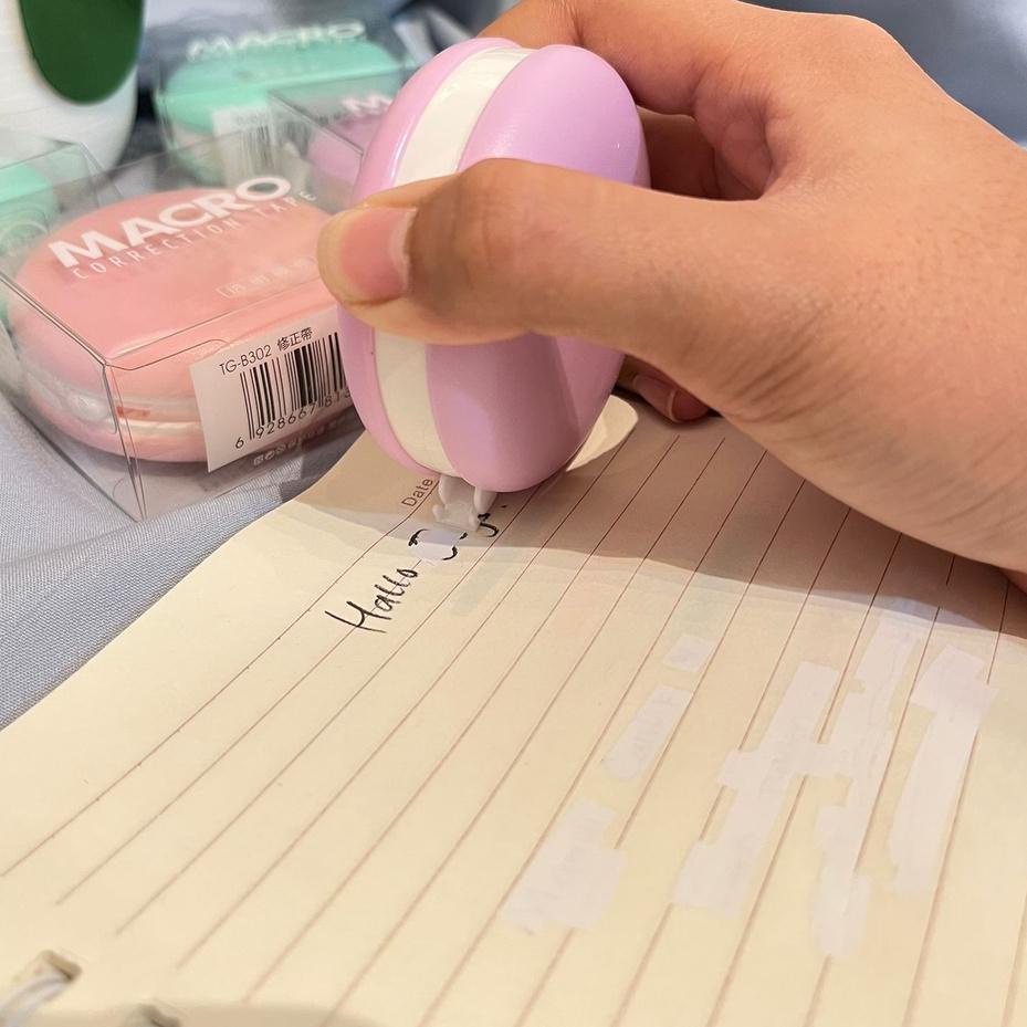 

TERBARU TIP EX ROLL BENTUK MAKARONS UNIK UKURAN BESAR WARNA SOFT PASTEL IMPORT CORRECTION TAPE MODEL MACARONS READY 3 WARNA STATIONARY SEKOLAH DAN KANTOR HARGA TERJANGKAU FG3,