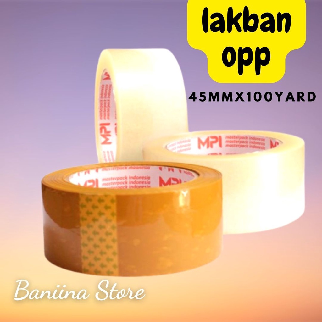 

Lakban Bening - Lakban Cokelat MPI Ekomonis 45 MM x 100 YARD