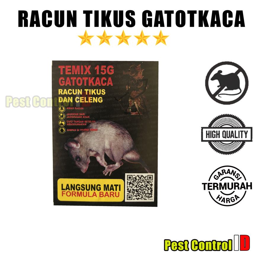 (100% AMPUH) Racun Temix Gatotkaca Asli/ Racun Tikus Mematikan / Tikus Paling Ampuh / Obat Tikus / P