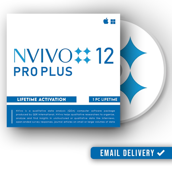 NVIVO 12 Pro Plus QSR Software Kualitatif LIFETIME WIN MAC