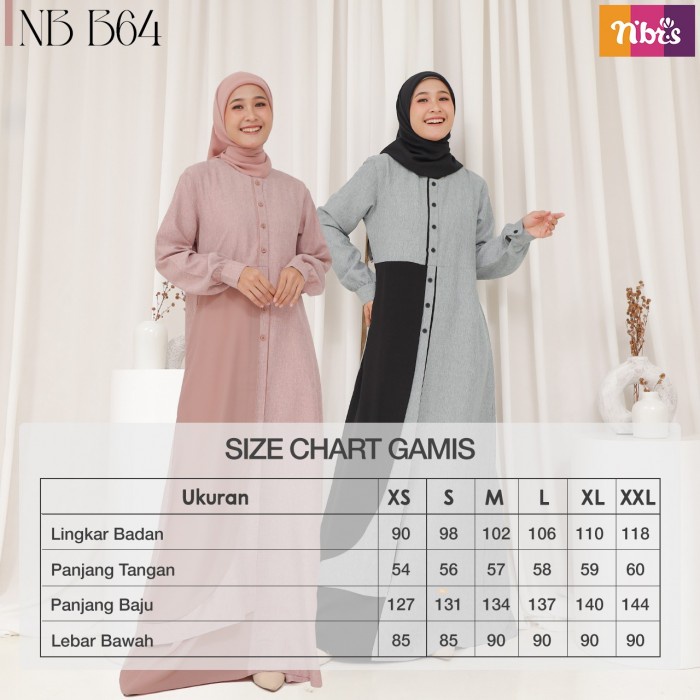 Gamis Nibras NB B142 / B64 / Fashion muslim