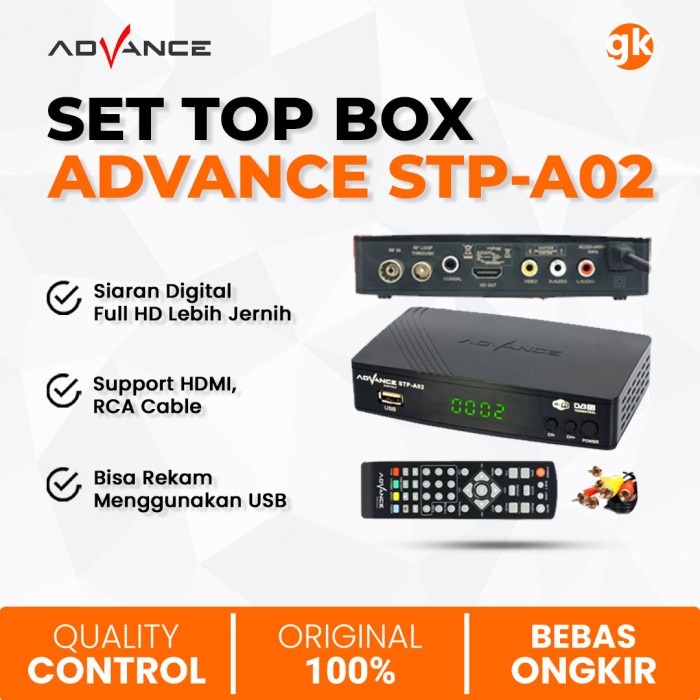 Jual Advance Set Top Box Tv Digital Full Hd Stb Dvb T Usb Flashdisk