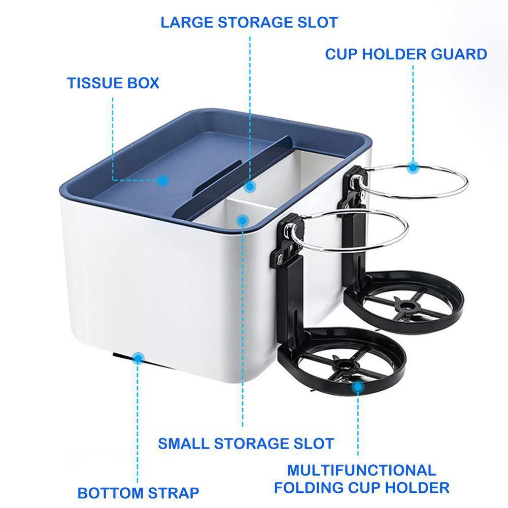 【COD】Kotak Tisu Multifungsi / Kotak Penyimpanan Mobil / Kotak Cangkir Mobil