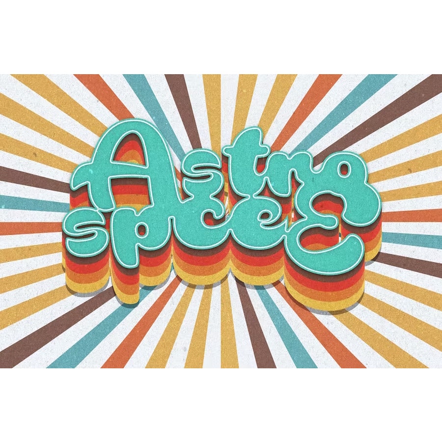 70s Retro Text Effects
