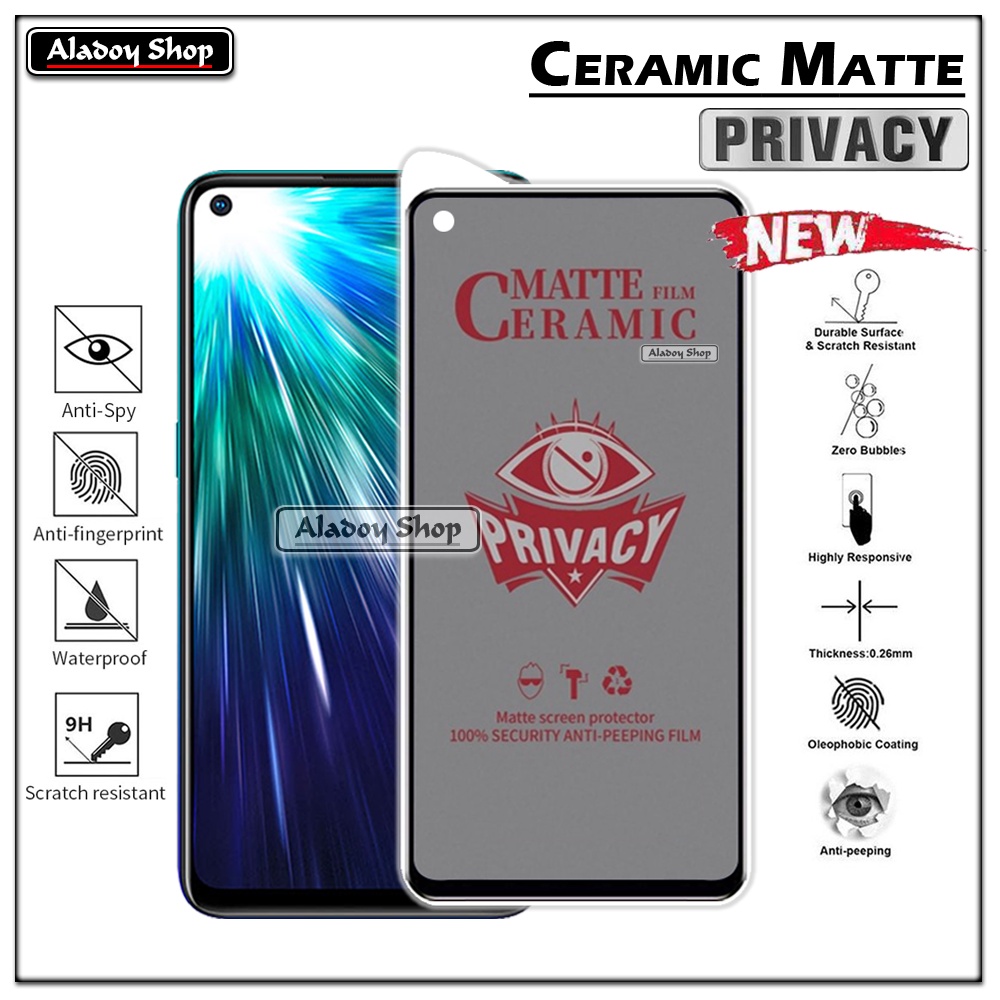 PAKET 2IN1 Anti Gores Privacy Vivo Z1 Pro + Tempered Glass Kamera