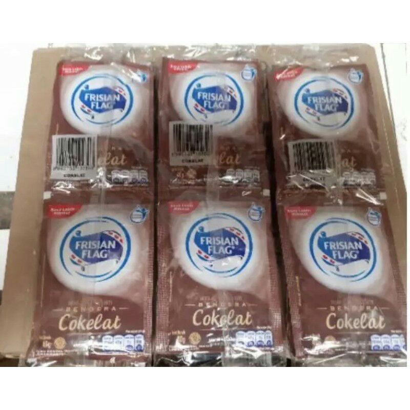 Susu Bendera (Frisian Flag) Kental Manis Putih / Coklat Sachet 1Dus 20Renceng 6Sachet