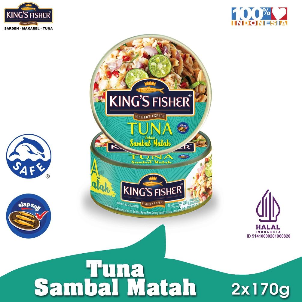 

Spesial Promo Paket 2 Pcs King's Fisher Tuna Sambal Matah Daging Tuna Makanan Kaleng 170 g frx60